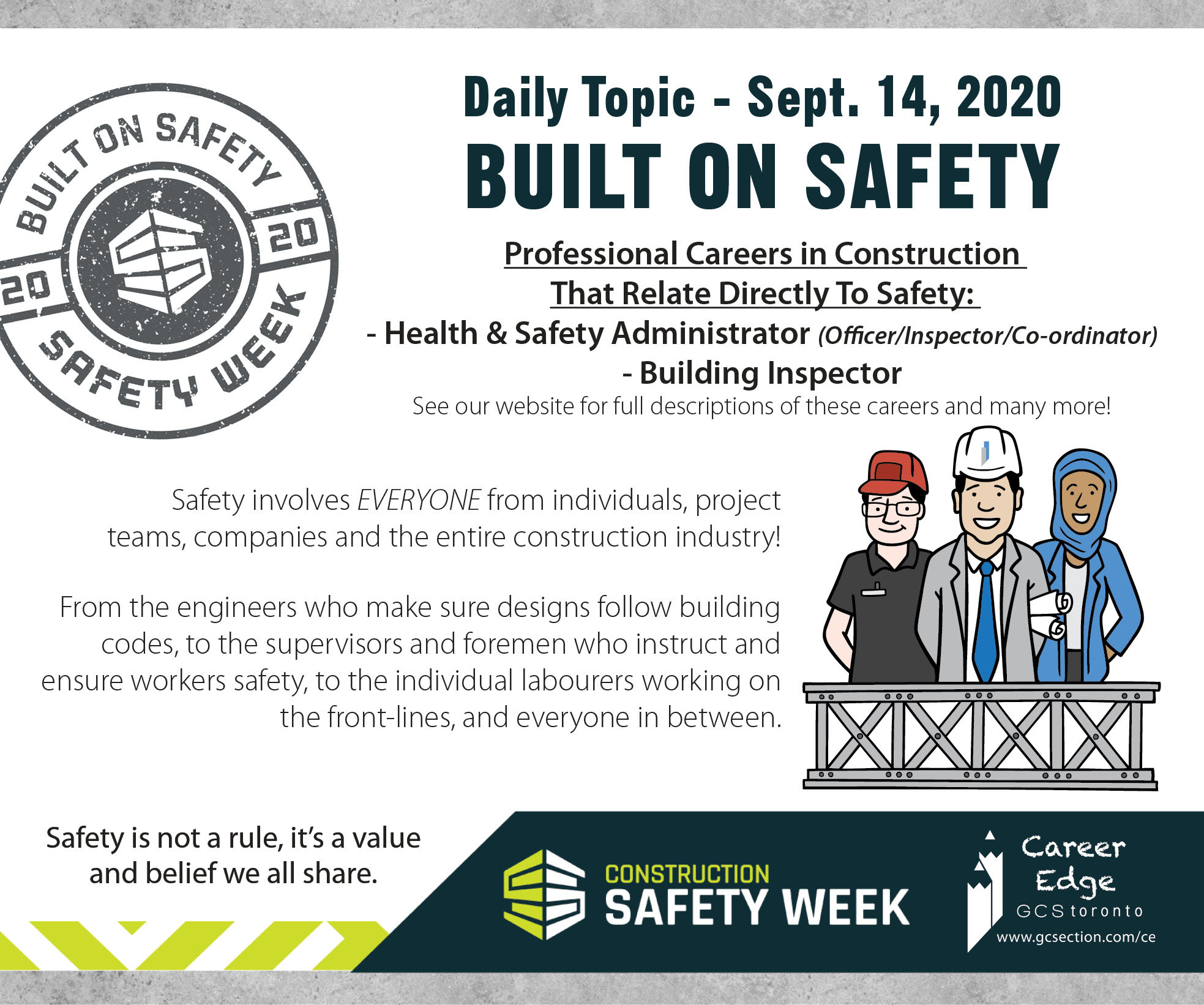 CONSTRUCTION SAFETY WEEK DAILY TOPIC DAY 1 GCAT